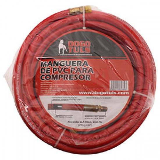 MANGUERA DE PVC PARA COMPRESOR MEDIDA 3/8" X 25 DOGOTULS LM1052