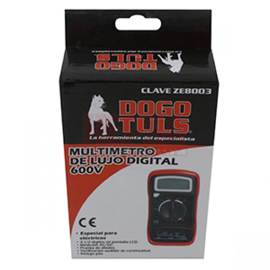 Multimetro Digital De Lujo 600 Volts DOGOTULS ZE8003