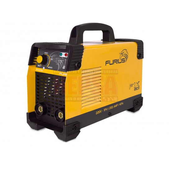 SOLDADORA INVERSOR 200A BI-VOLTAJE 110/220 FURIUS FUR-FIX201